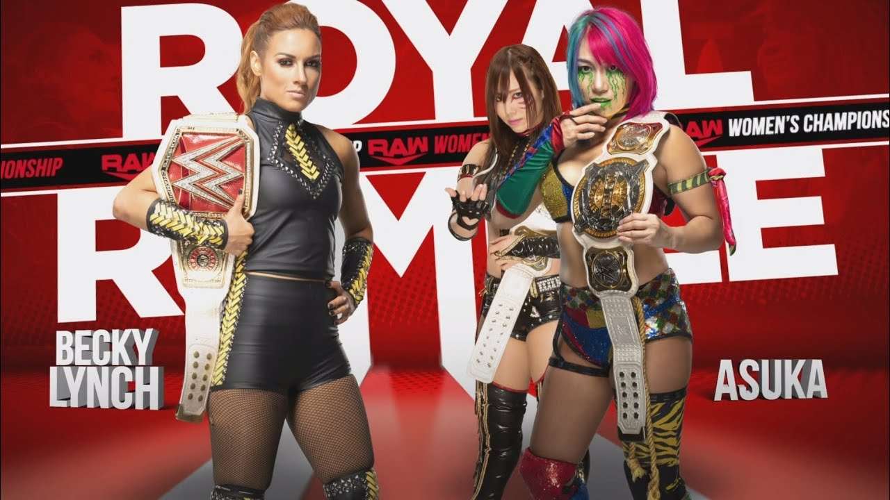 Becky Lynch vs Asuka på Royal Rumble pussel på nätet