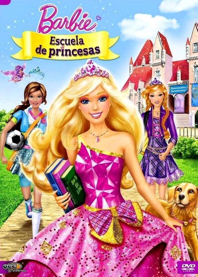Barbie školy princezny online puzzle