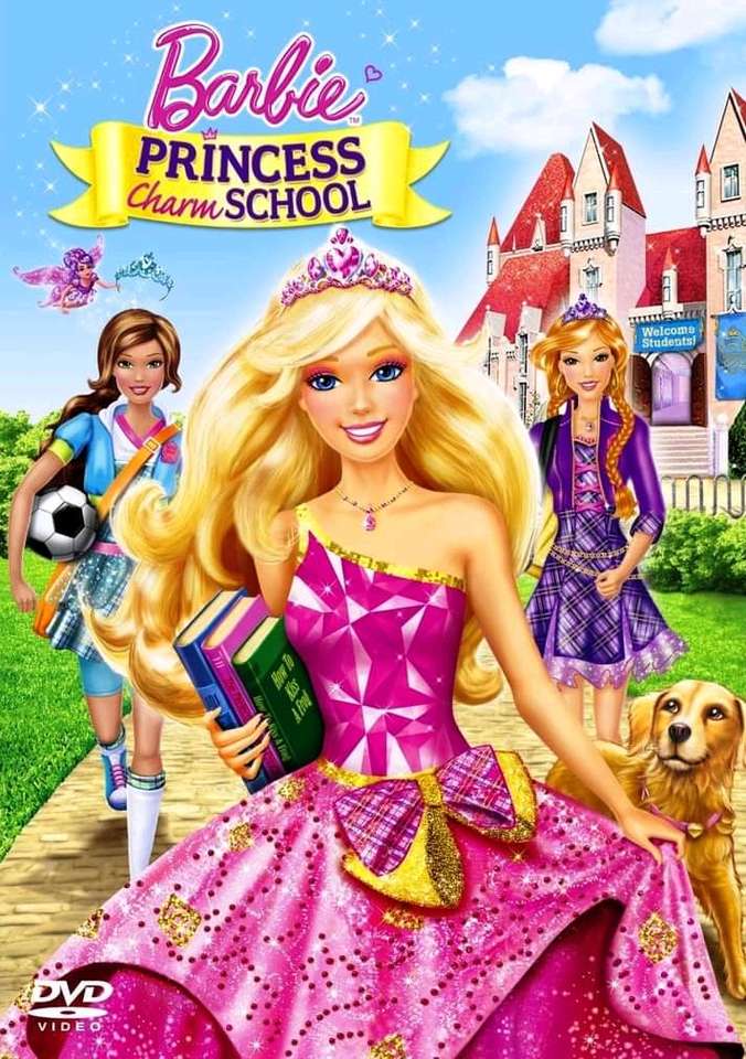 Школа принцесс Барби пазл онлайн