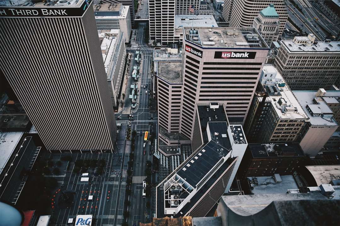 Luftbild von Stadtgebäuden Puzzlespiel online
