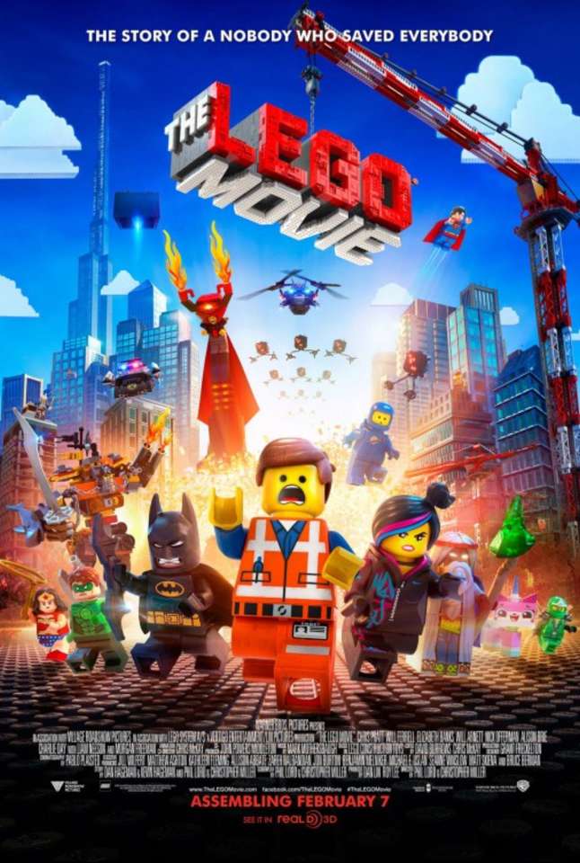 Η αφίσα ταινιών ταινιών Lego παζλ online