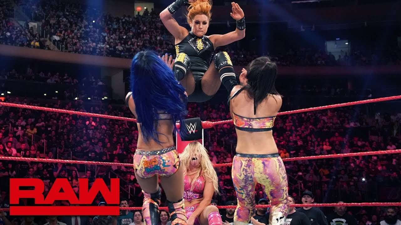 Becky Lynch & Charlotte Flair versus Sasha Banks & BA legpuzzel online
