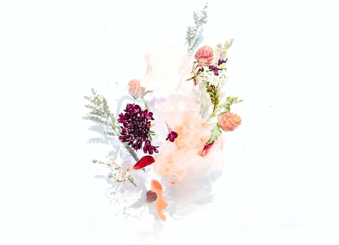 Μπουκέτο από διάφορα λουλούδια διάνυσμα γραφικών online παζλ