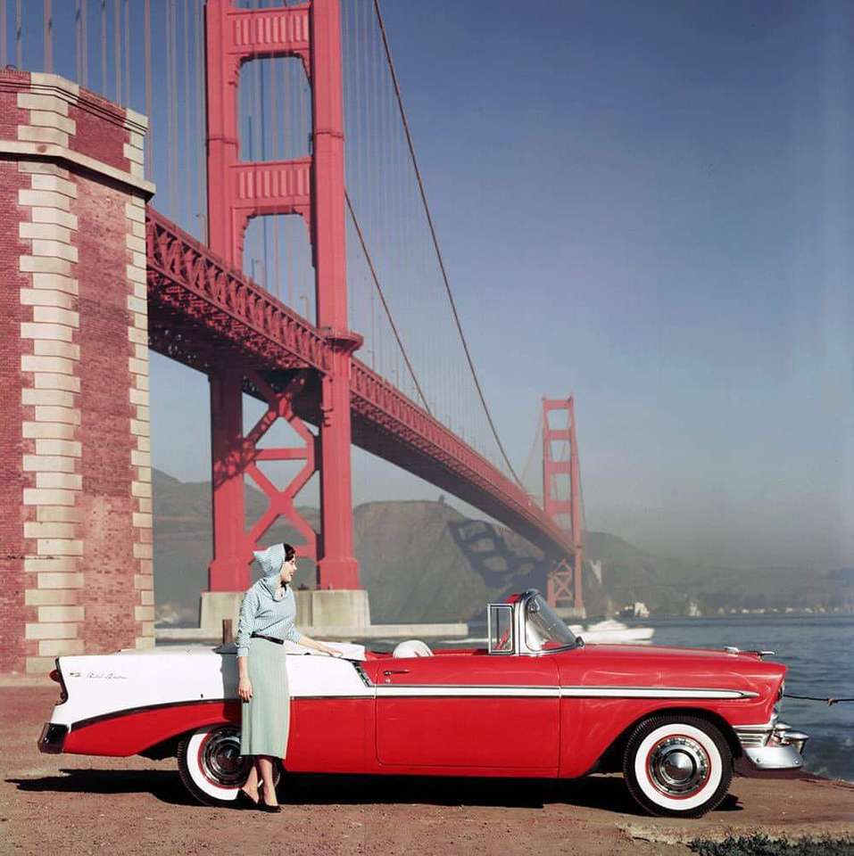 1956 Chevrolet Bel Air Convertible pussel på nätet