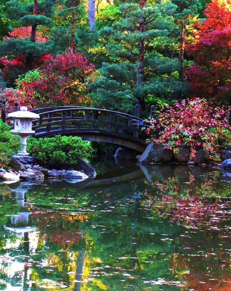 Андерсен японска градина, Рокфорд, Илинойс, онлайн пъзел
