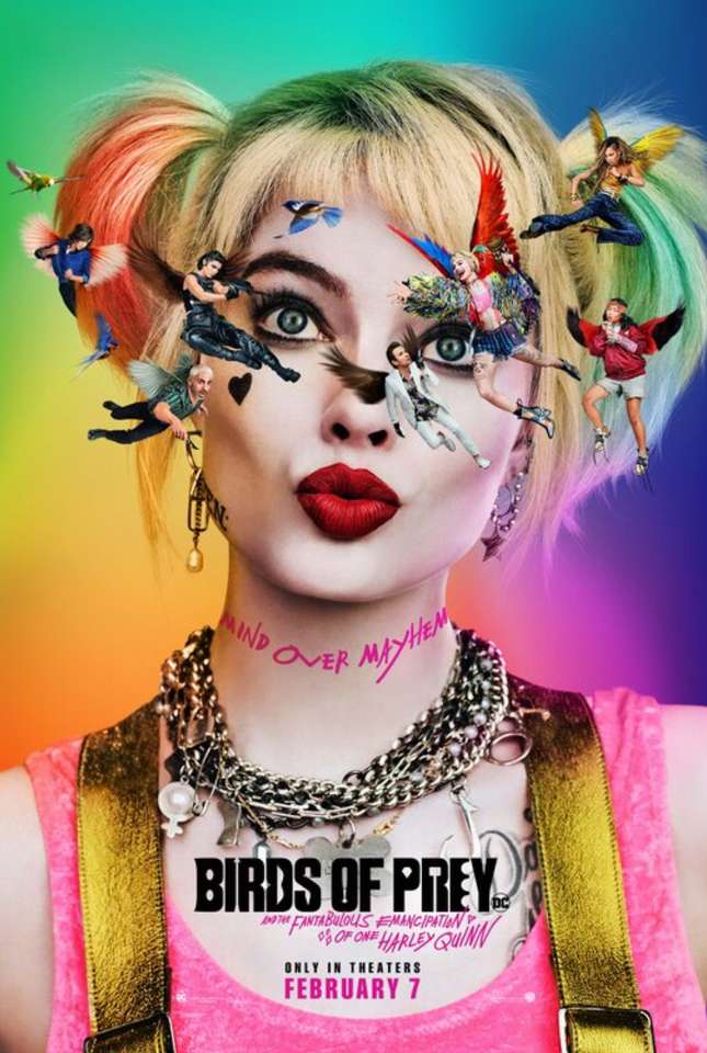Roofvogels: Harley Quinn-filmposter legpuzzel online