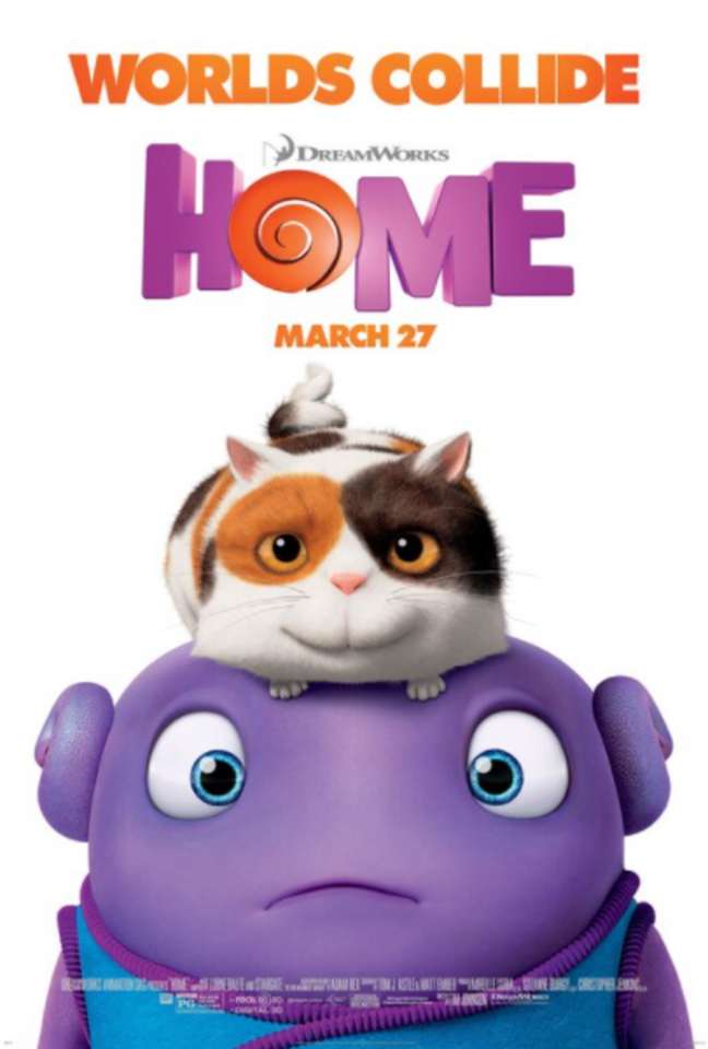 Постер фильма DreamWorks Home пазл онлайн