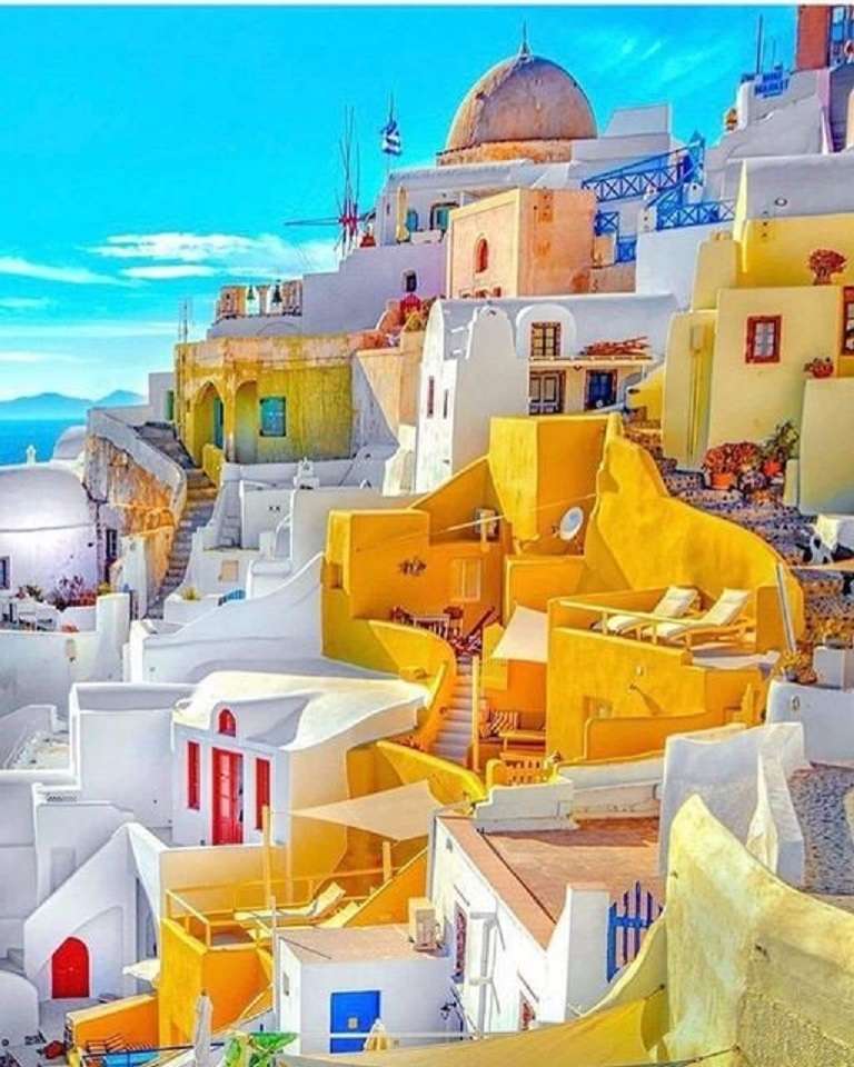 Santorini. Online-Puzzle