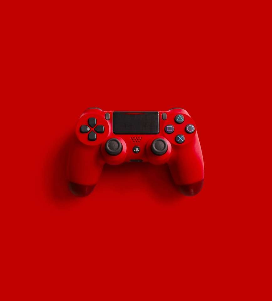 Red Sony PS 4 Game Controller Pussel online