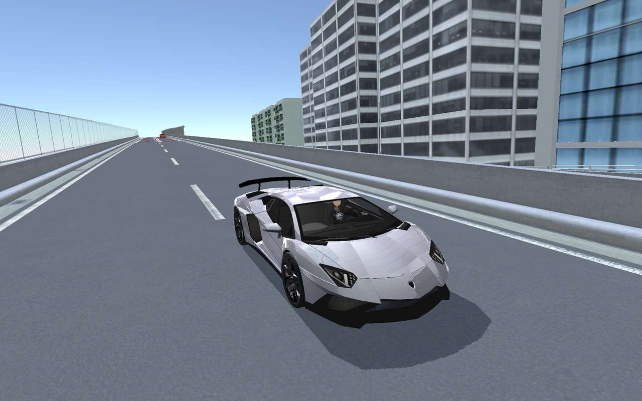 Clase de conducción 3D Lamborghini rompecabezas en línea