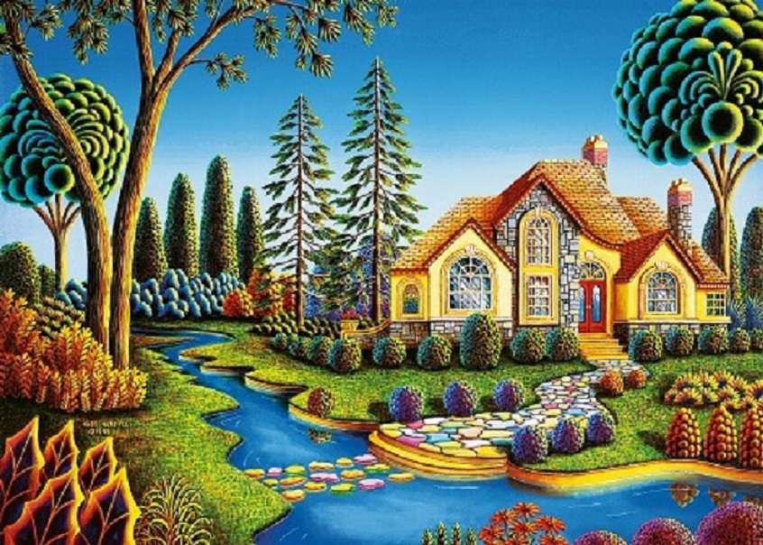 Deasupra râului. jigsaw puzzle online