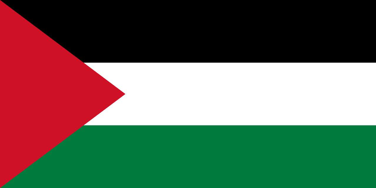 Palästina-Flagge. Puzzlespiel online