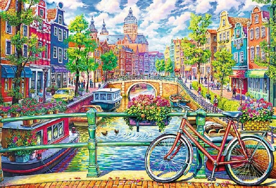 Amsterdamse kleuren. online puzzel