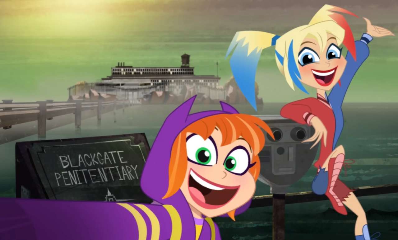 Harley and Babs at the Black gate jigsaw puzzle online