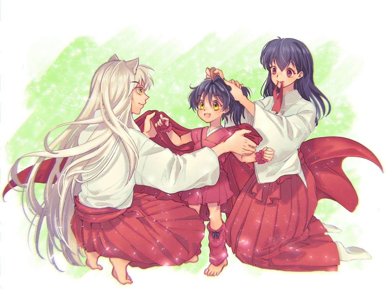 Inuyasha and Aome. jigsaw puzzle online