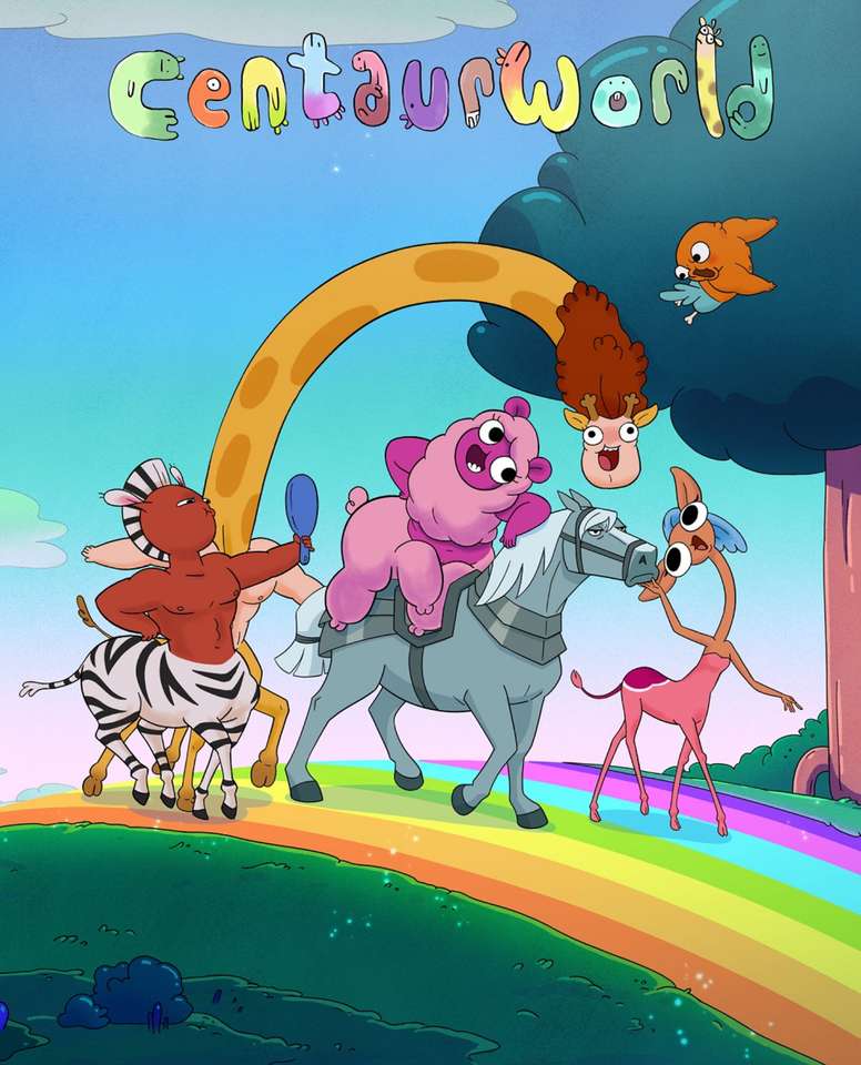Cartaz dos desenhos animados de Centaurworld puzzle online