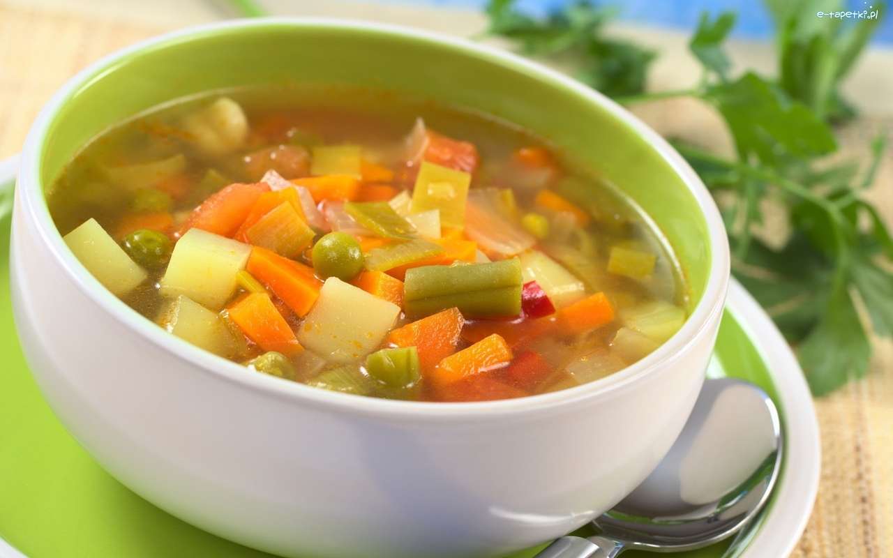 Sopa de vegetais quebra-cabeças online