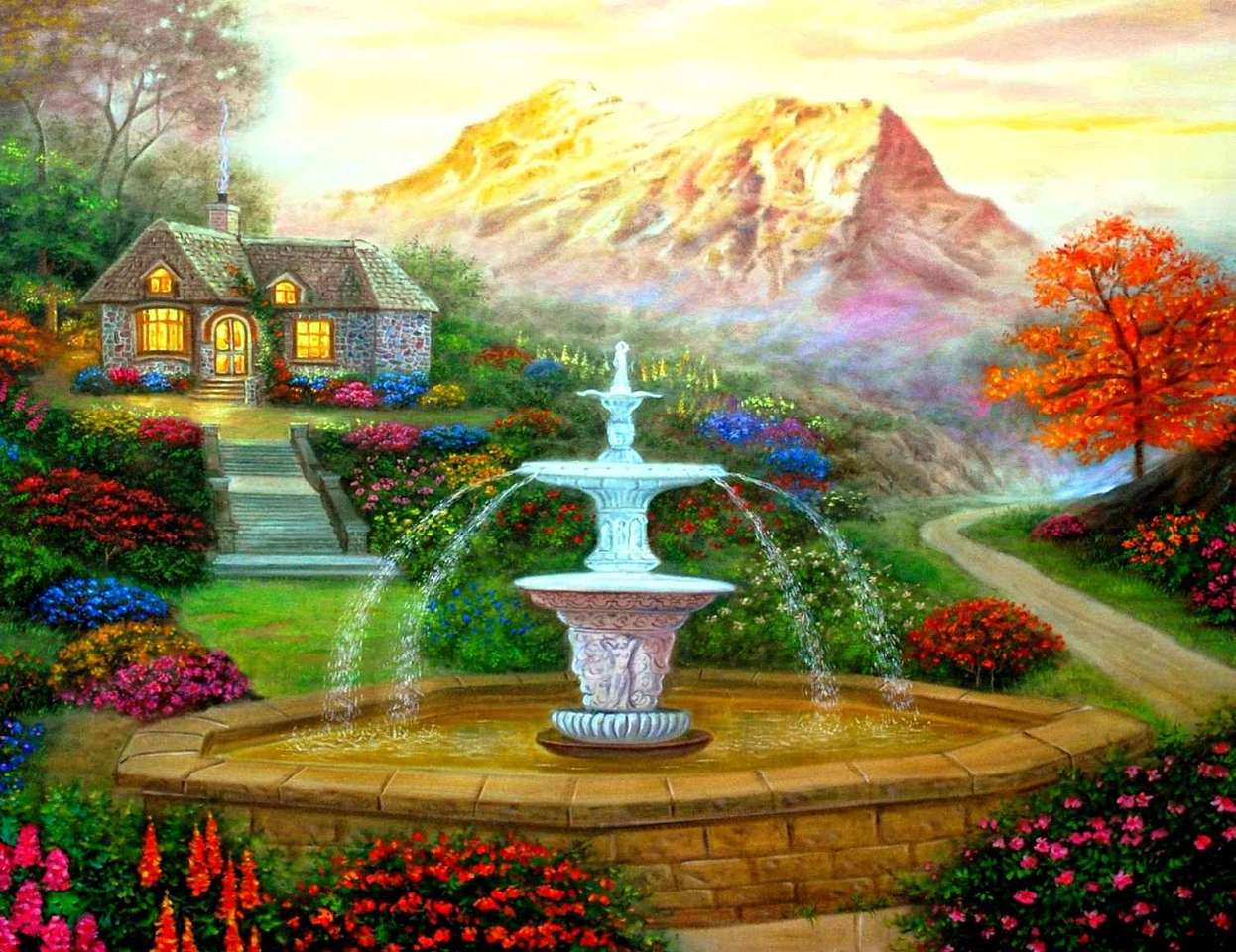 Cottage alla fontana puzzle online