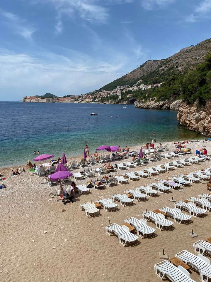 Пляж Банье - Дубровник онлайн-пазл
