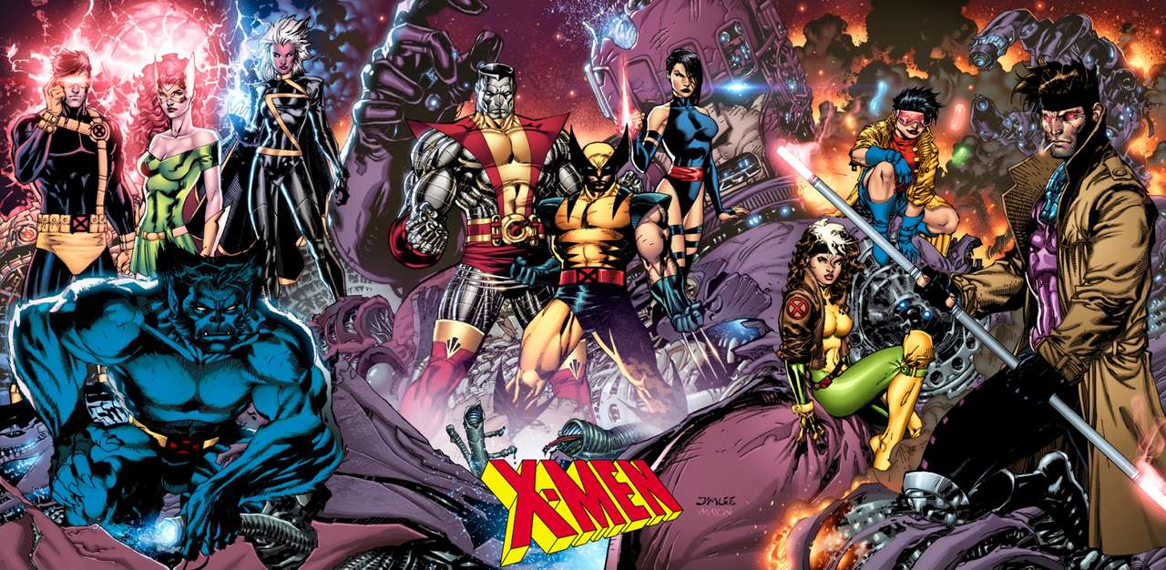 X-hombres (dibujo) rompecabezas en línea