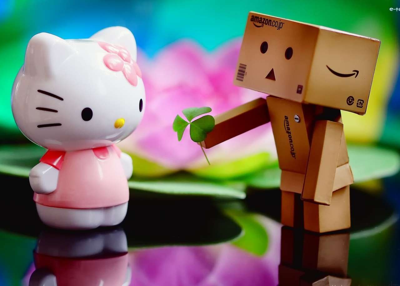 Danbo, Kitty. online puzzle
