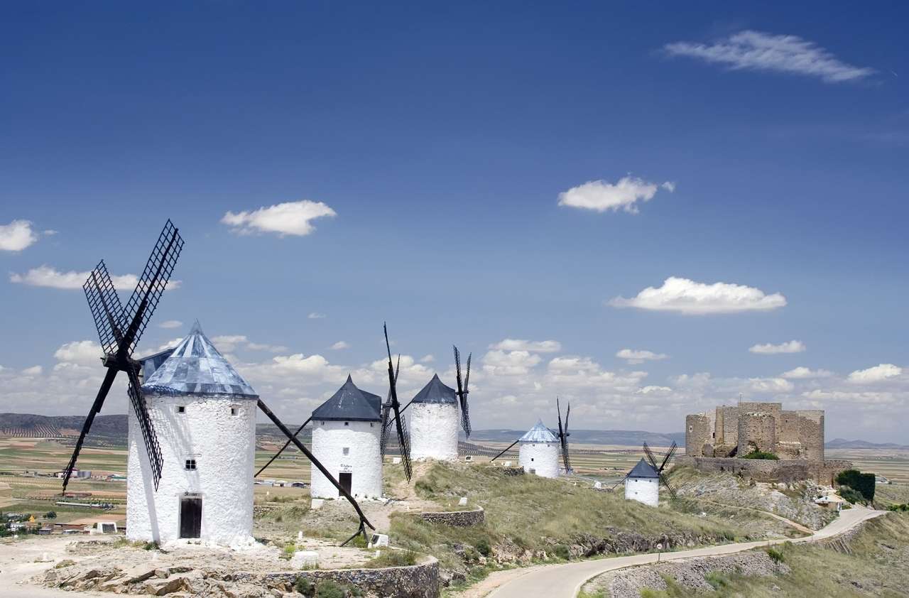 Don Quijote Windmills pussel på nätet