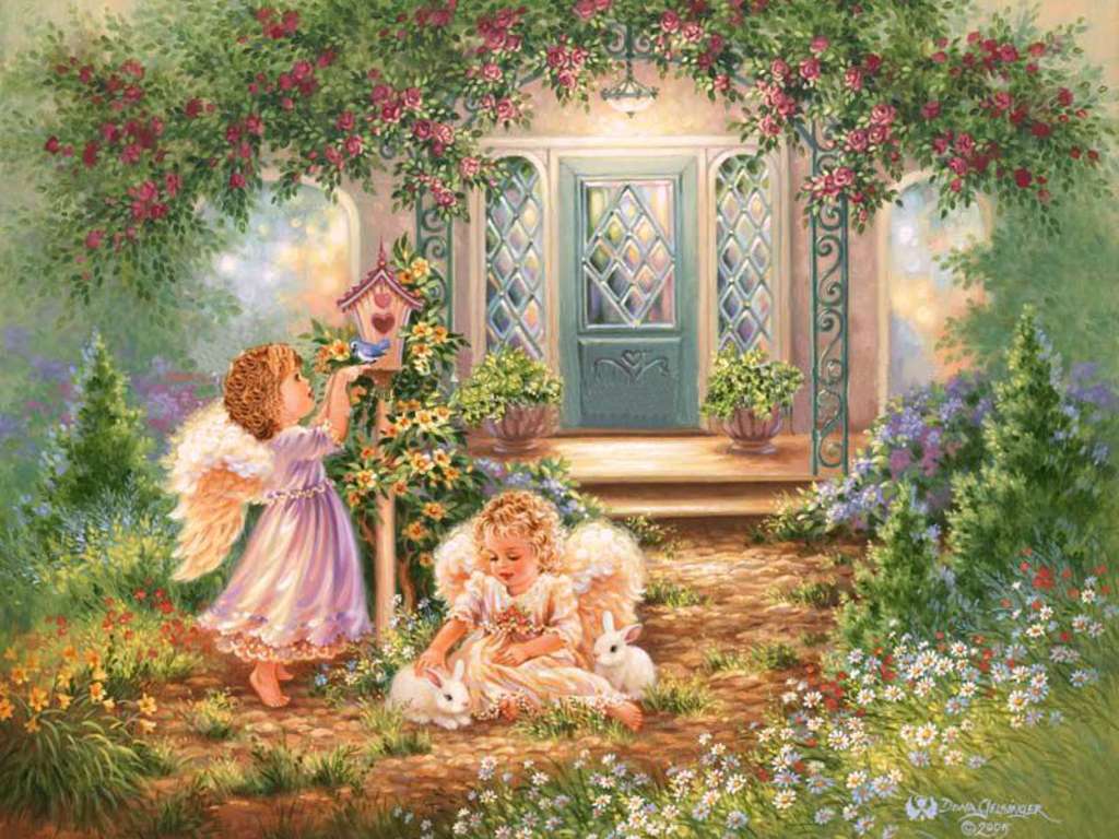 Ripristino - Angeli in giardino puzzle online