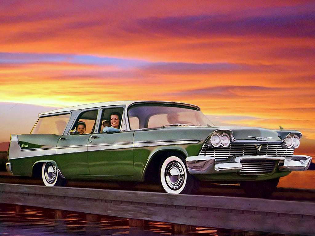 1958 Plymouth Sport Suburban jigsaw puzzle online
