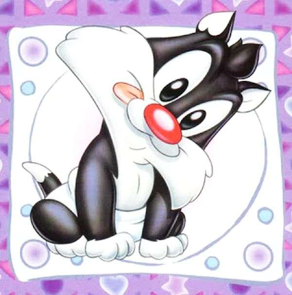 Looney Tunes Baby Sylvester Cat (Cat Sylwester) pussel på nätet