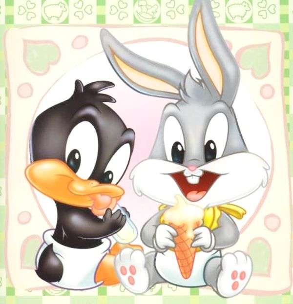Looney Tunes Baby Bugs Bunny & Daffy Duck Online-Puzzle