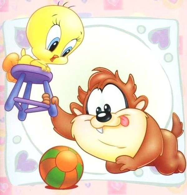 Looney Tunes Baby Taz & Tweety kirakós online