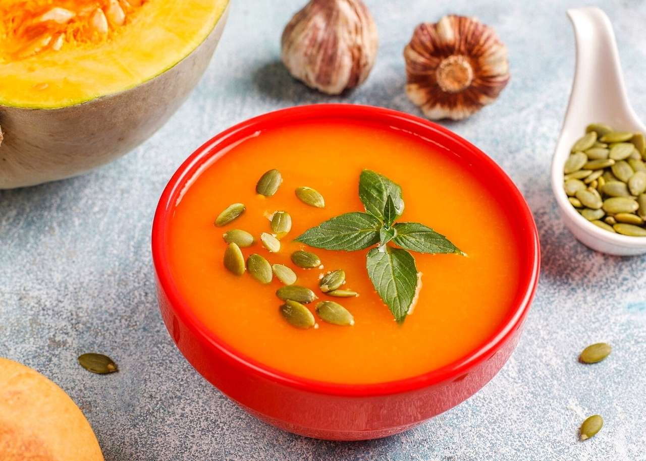 Тыквенный крем-суп онлайн-пазл
