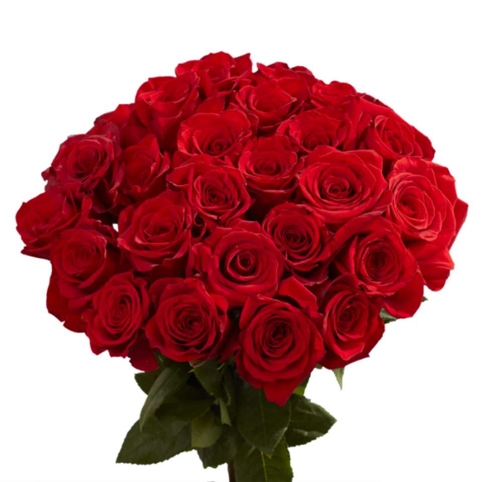50 червоних троянд онлайн пазл