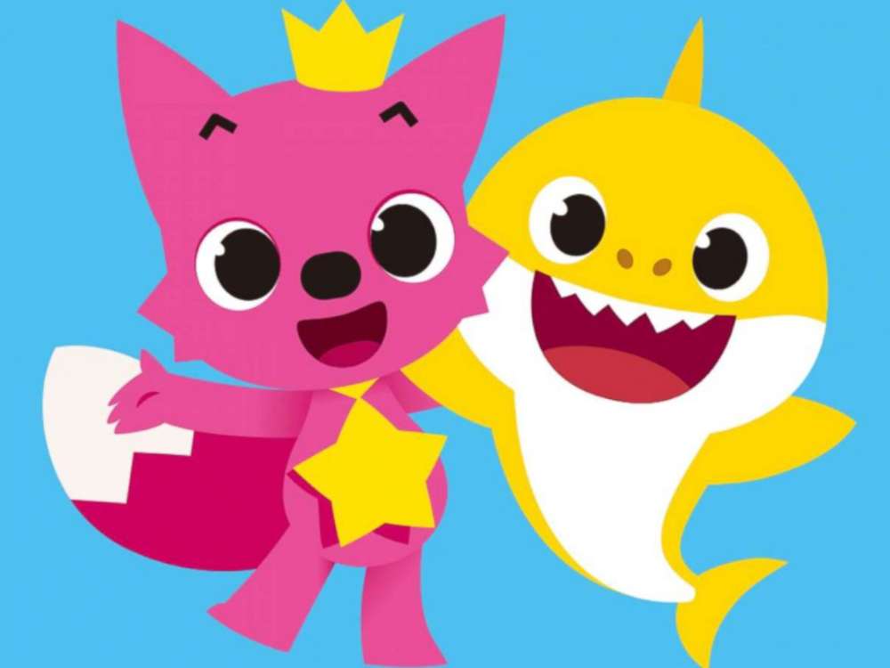 Pinkfong és baba cápa kirakós online