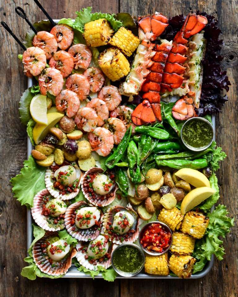 Seafood Platter. онлайн пъзел