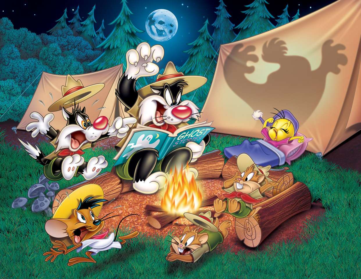 Looney Tunes Melodias Crazy quebra-cabeças online