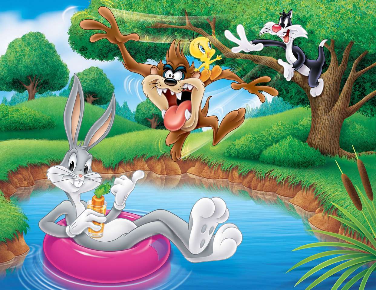 Looney Tunes Crazy melodie skládačky online