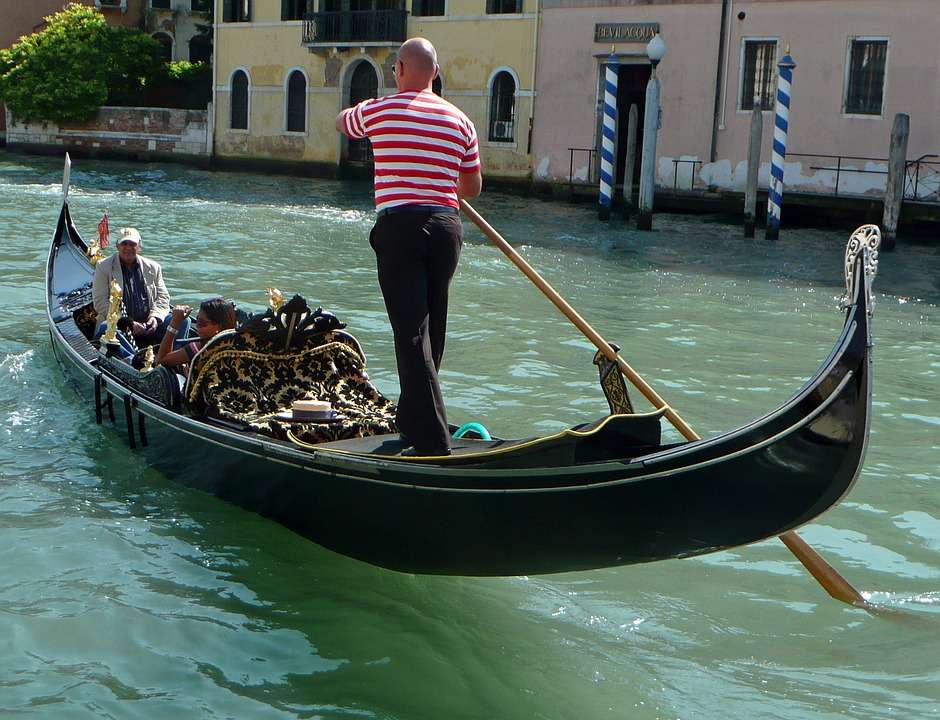 Rooker Gondola i Venedig Pussel online