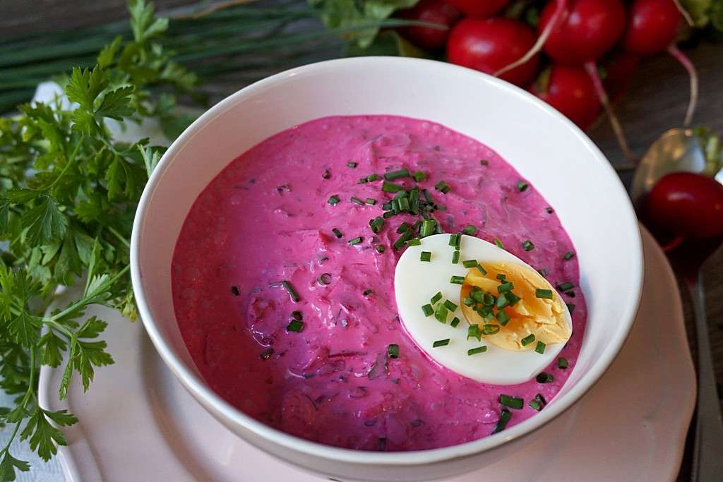 Литовський холодний суп онлайн пазл
