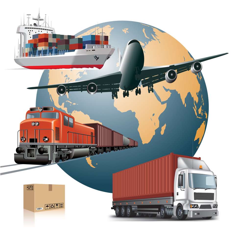 Transporte de carga mundial rompecabezas en línea