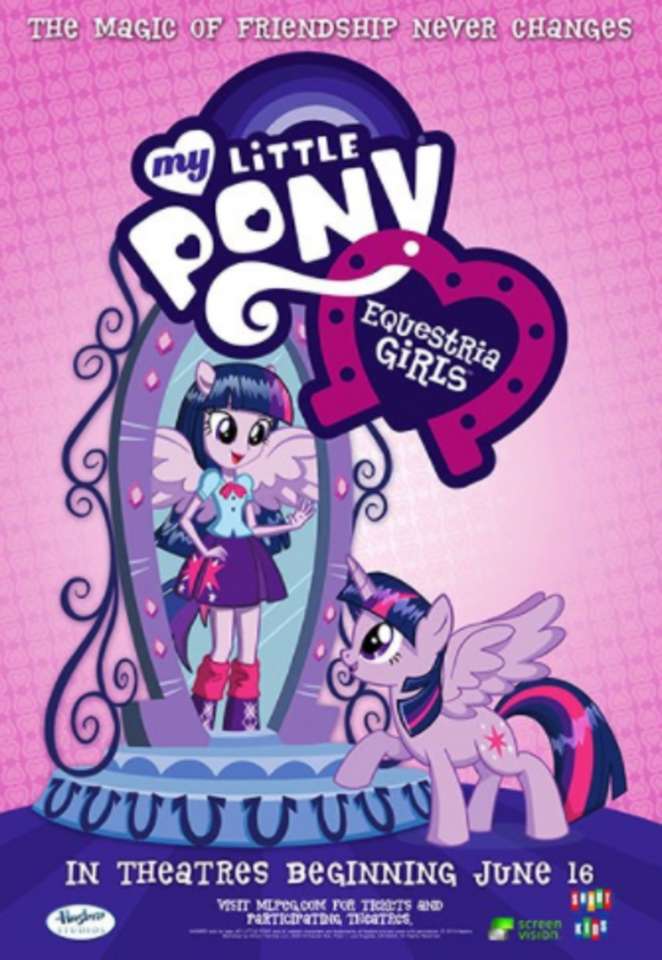 Моето малко пони: постер на момичетата онлайн пъзел
