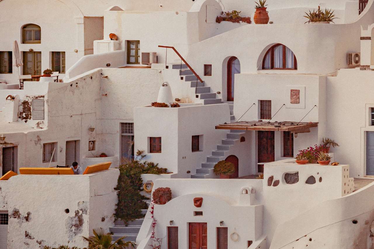 Santorini, Grekland pussel på nätet