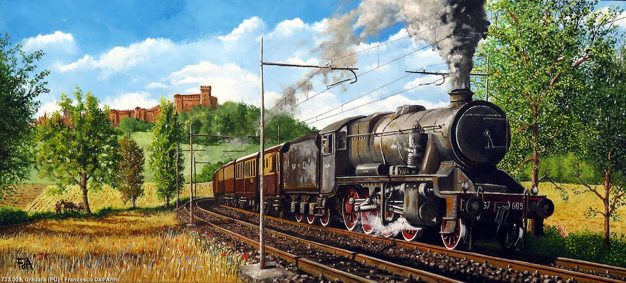 Σιδηροδρομική ζωγραφική 7 παζλ online