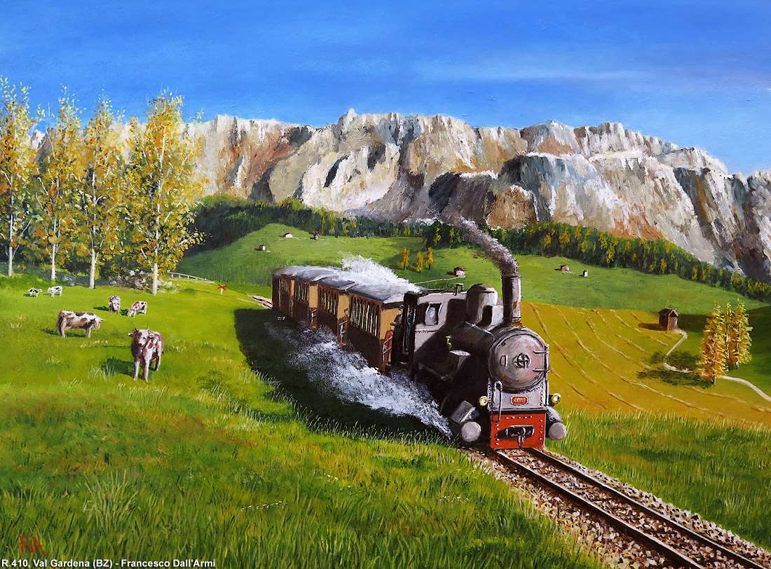 Σιδηροδρομική ζωγραφική 9 online παζλ