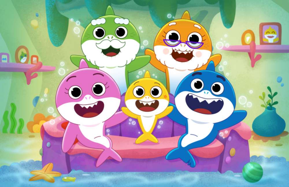 Baby Shark's familie legpuzzel online