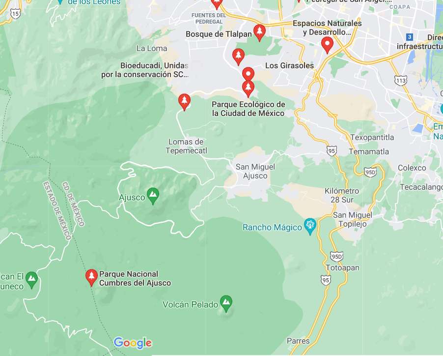 Beschermde gebieden van TLALPAN, CDMX legpuzzel online