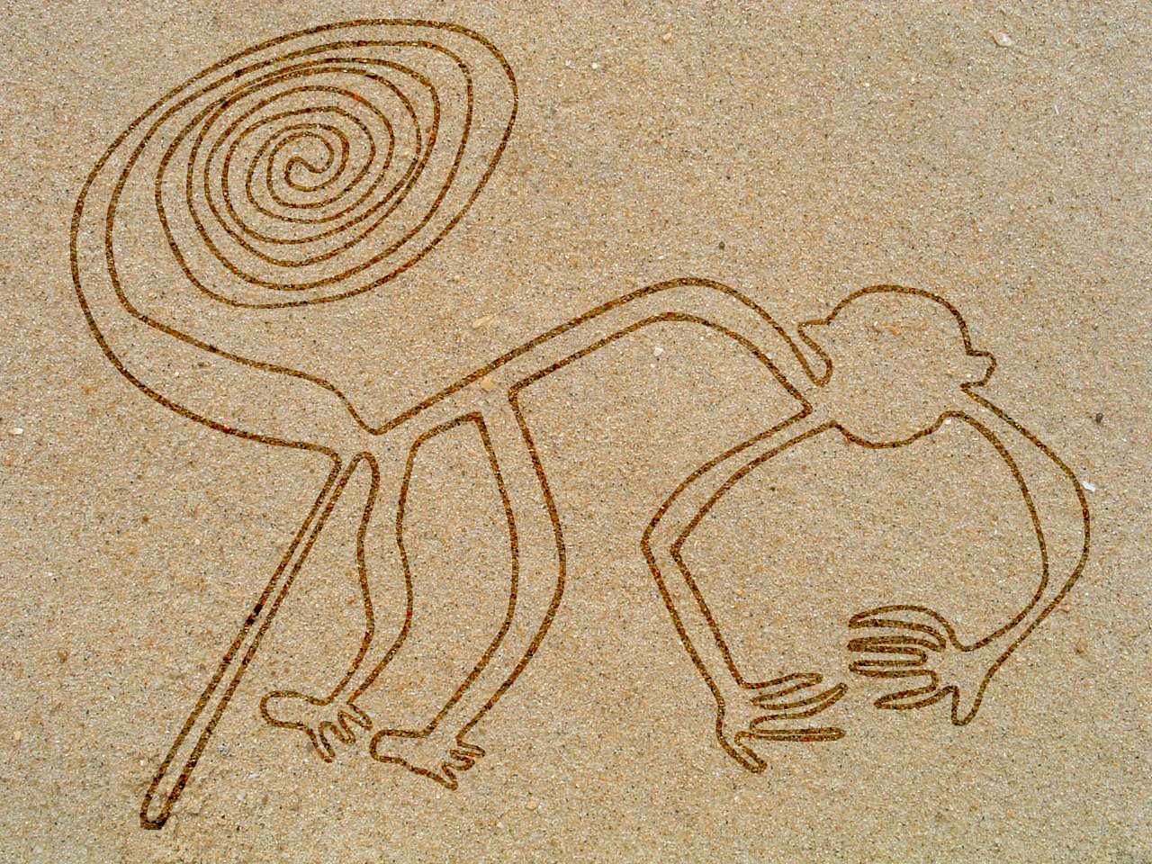 Monkey - Nazca-lijn online puzzel