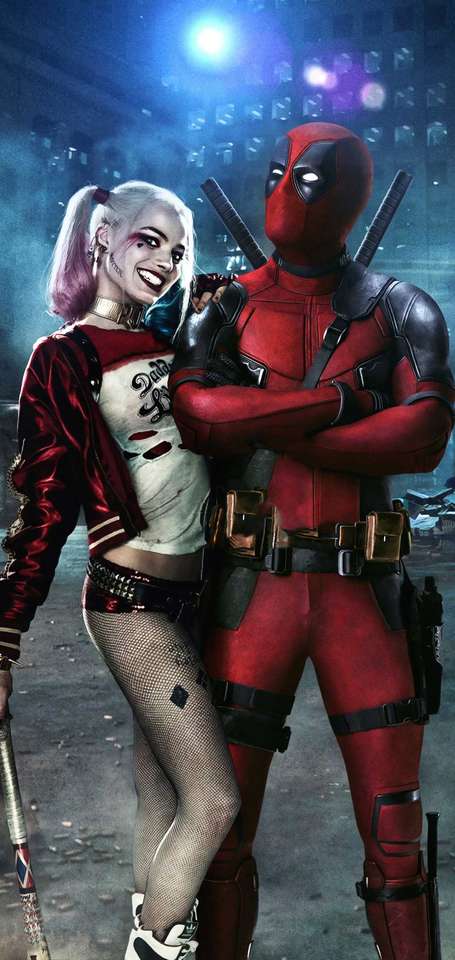 Deadpool Harley Quinn. pussel på nätet