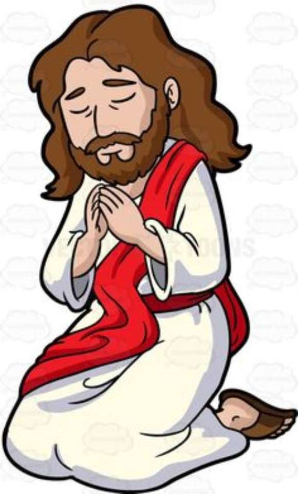 Jezus bidt legpuzzel online