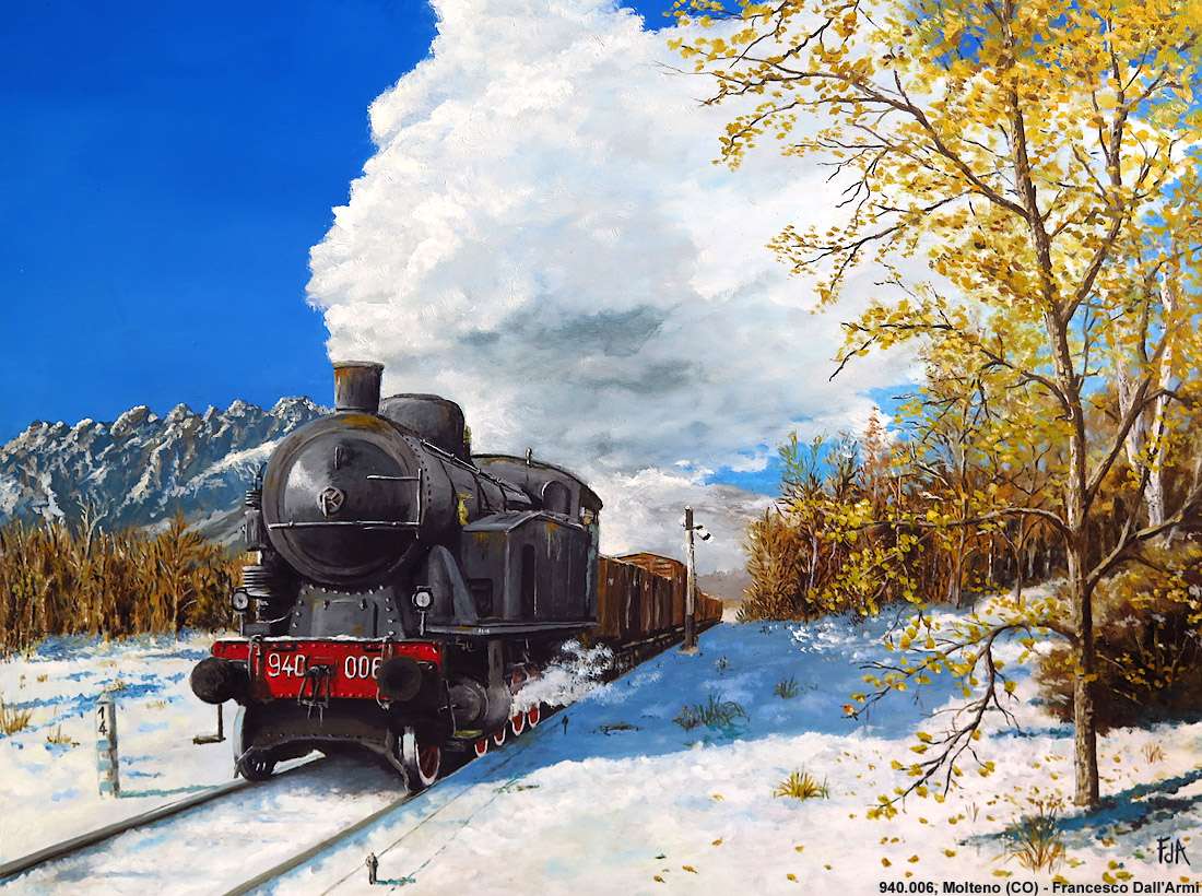 Σιδηροδρομική ζωγραφική 14 παζλ online